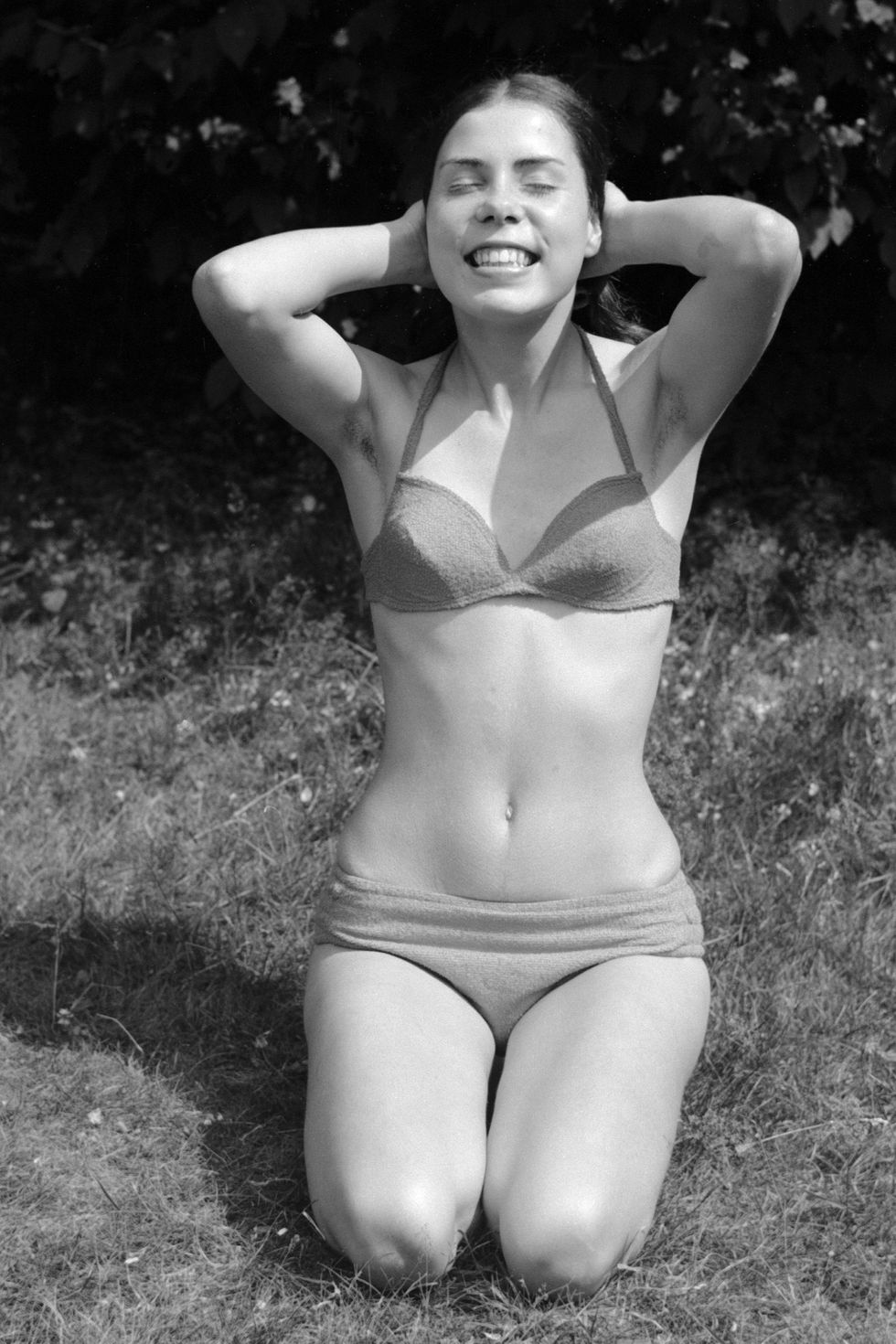 people, young girl in a bikini, portrait, aged 18 to 22 years, Gaby, Gabi - 27.06.1970