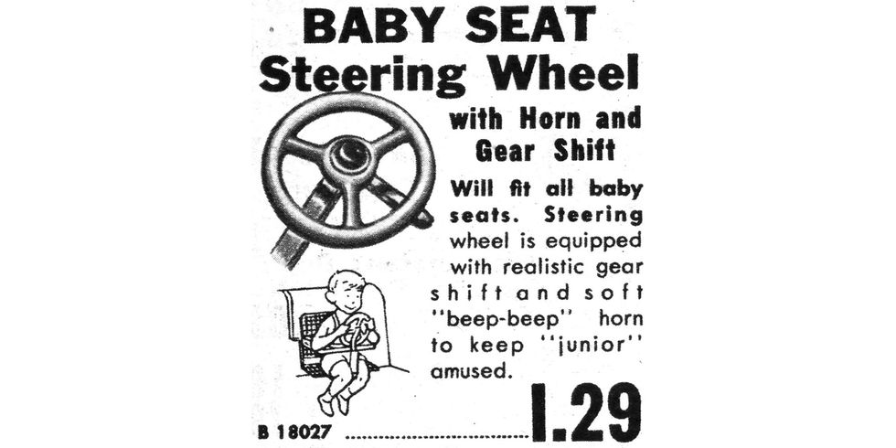 child seats in 1959 pep boys catalog