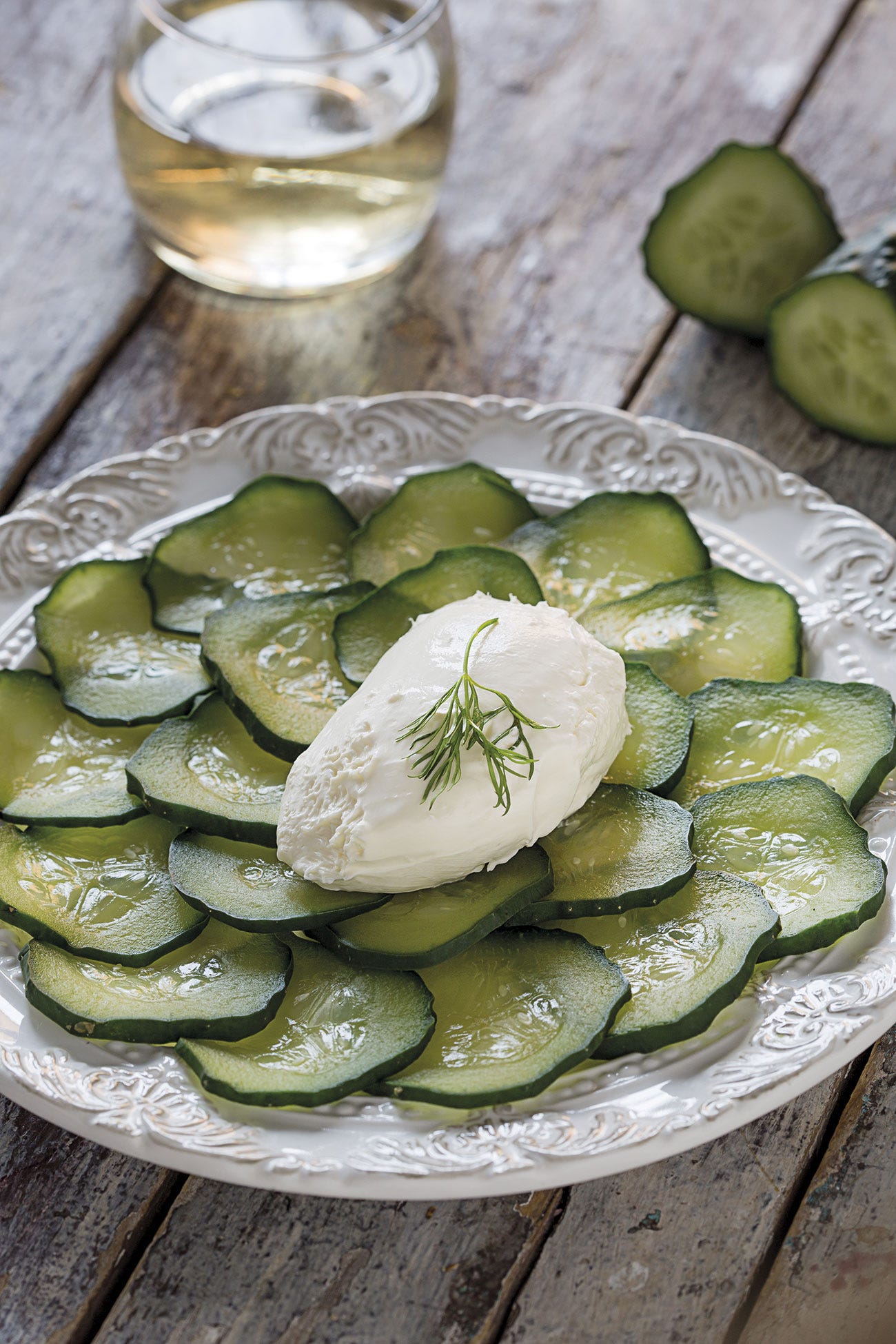 pepino con helado de mascarpone