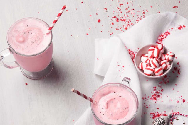 Food, Smoothie, Pink, Milkshake, Floats, Drink, Non-alcoholic beverage, Dessert, Frozen dessert, Cuisine, 