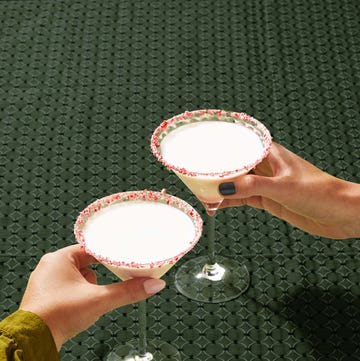 Peppermint Martini peppermint martinis with candy cane rims