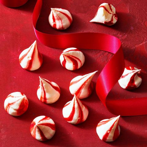 christmas candy peppermint meringues
