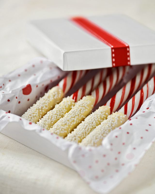 chocolate dipped peppermint sticks
