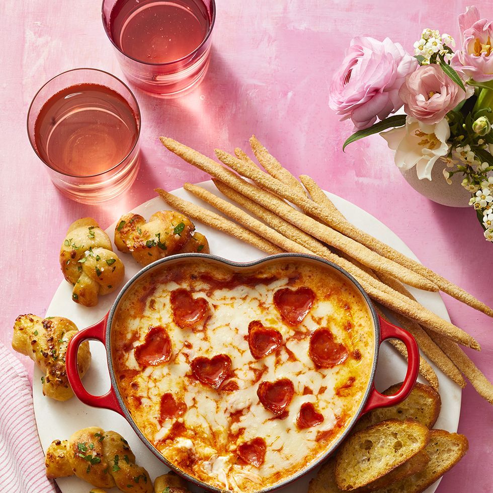 galentine's day party ideas pepperoni pizza dip