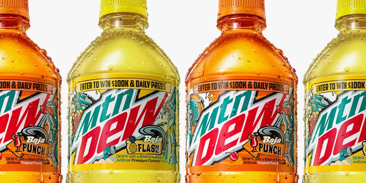 Mountain Dew Has Two New Baja Blast Flavors That Are as Summery as It Gets