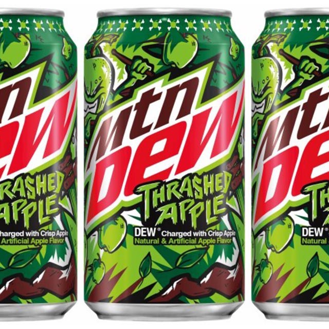 The New Mountain Dew Thrashed Apple Flavor Is Officially on Shelves in