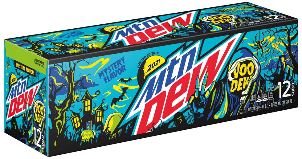 pepsico mountain dew voodew halloween 2021 soda