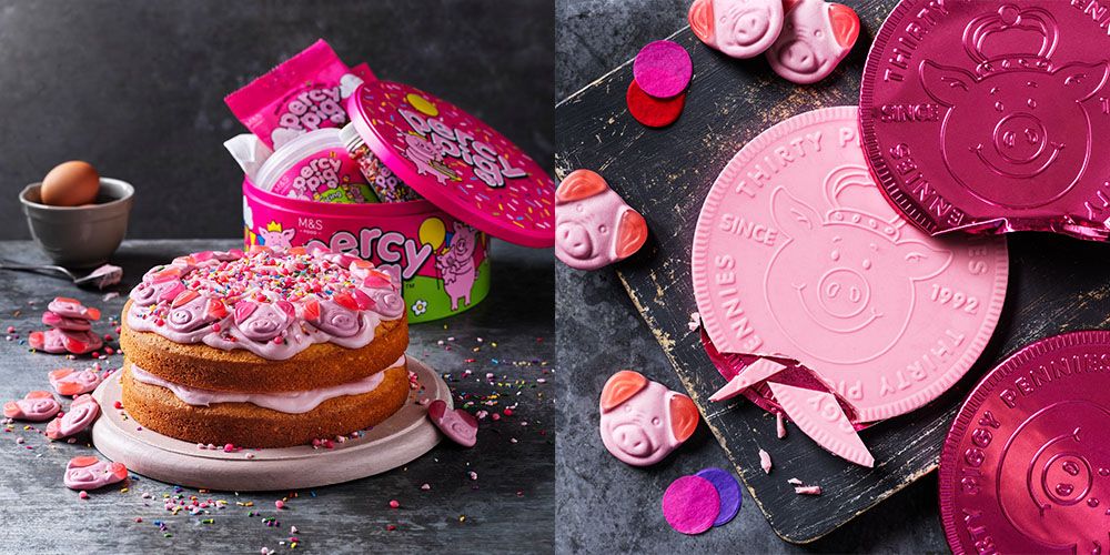 PERCY PIG Cake with RAINBOW CONFETTI Sponge || M&S Food || Cake New Tricks  || Cake Decorating Ideas - YouTube