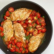 skillet roasted chicken and tomatoes
