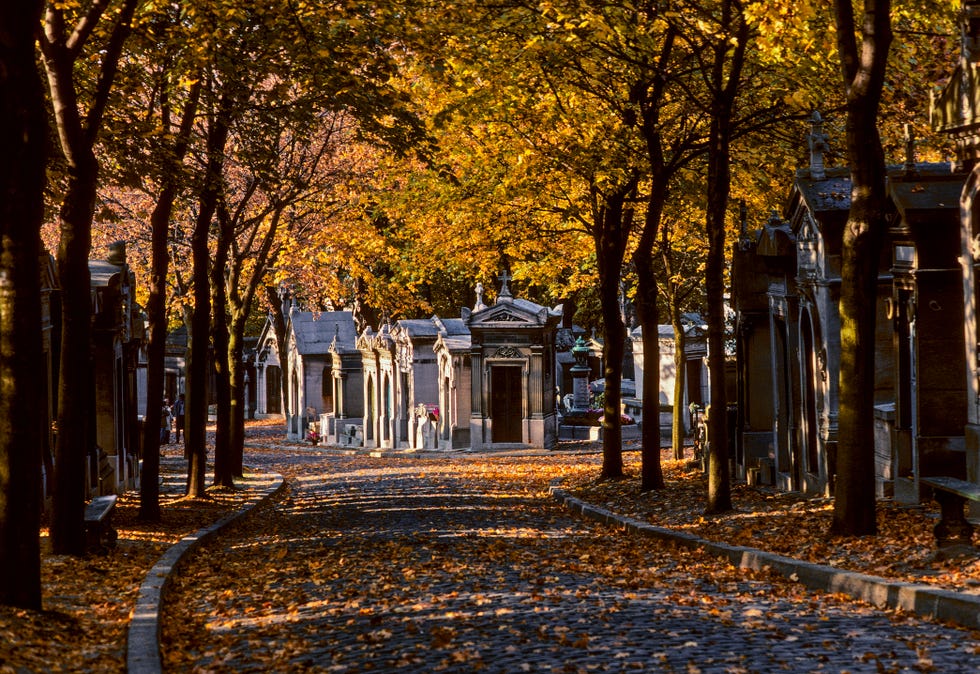 Pere Lachaise Cemetery in Paris, France