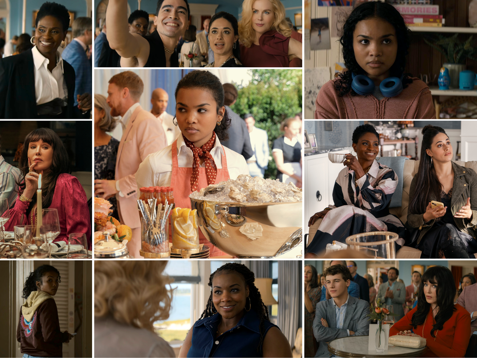 a collage of images of women in netflix's the perfect couple