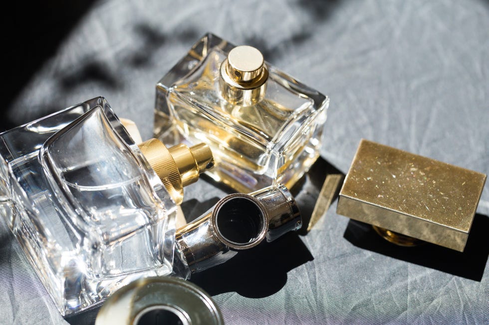 perfume bottle in the sun   image