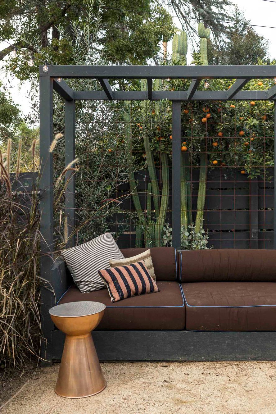 outdoor sofa with pergola