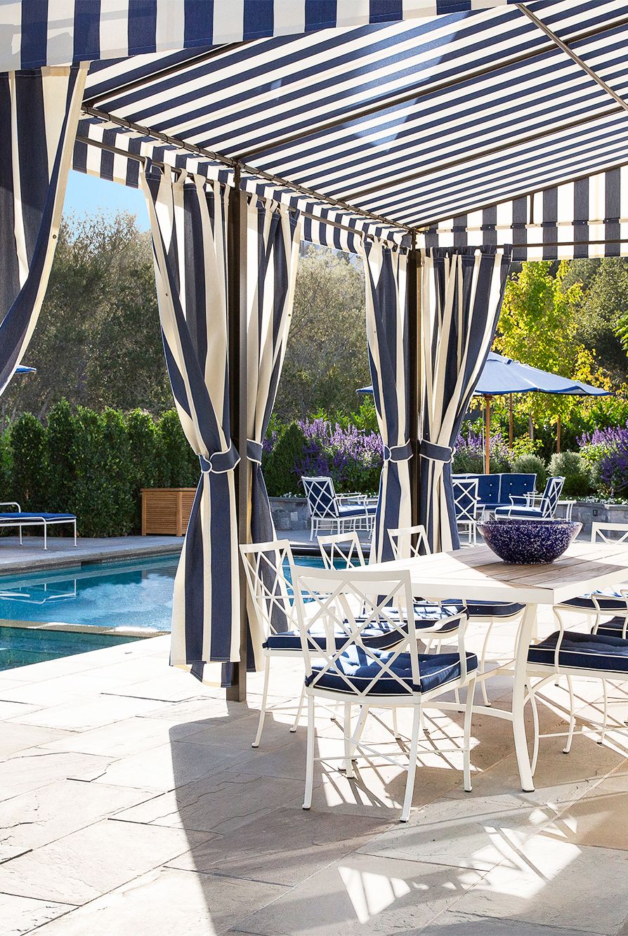 awning over pool area