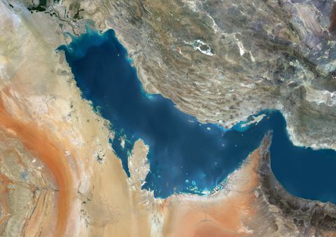 Persian Gulf, Natural Colour Satellite Image