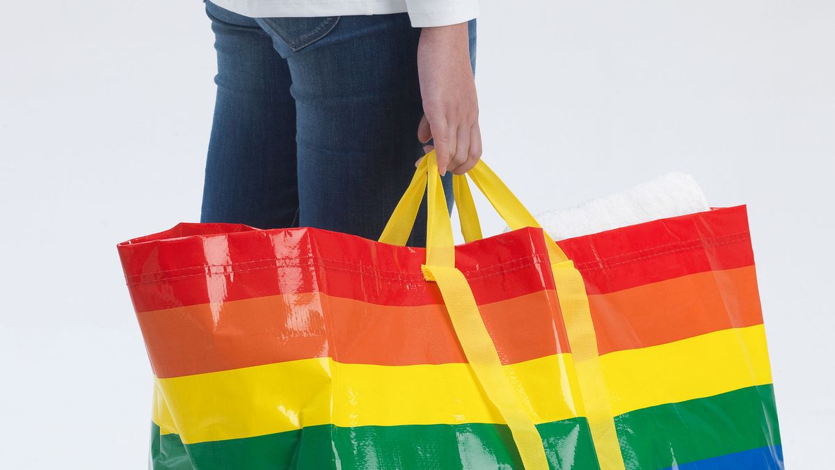 IKEA, Bags, Ikea Storstomma Fraktapride Rainbow Reusable Tote