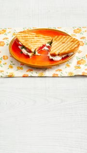 pesto caprese panini