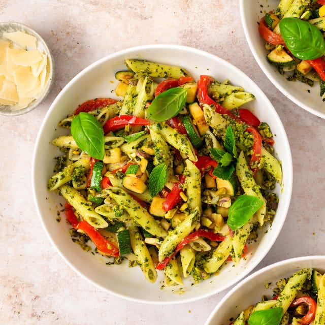 Pesto Pasta Salad | Pistachio, Basil and Mint Pesto Pasta Salad