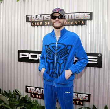 pete davidson attends the us premiere of paramount pictures transformers rise of the beasts at kings theatre on june 05, 2023,