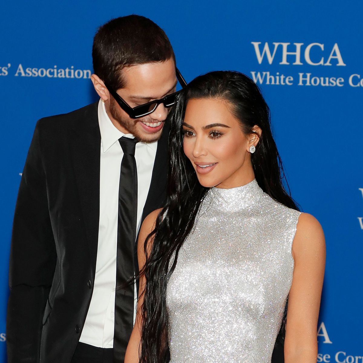 Kim Kardashian and Pete Davidson Make Red Carpet Debut at the White House  Correspondents' Dinner