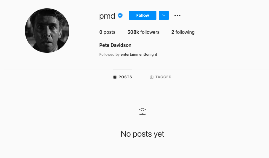 pete davidson rejoins instagram and fans are obsessed with the two people he follows