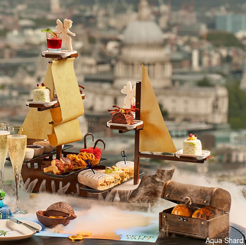 peter pan afternoon tea at aqua shard developed in partnership with great ormond street children's hospital