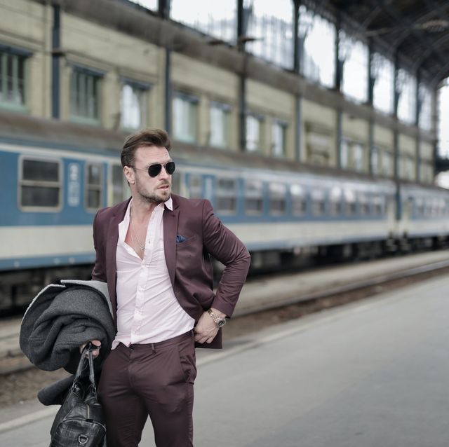 train station, suit, white collar, sunglasses