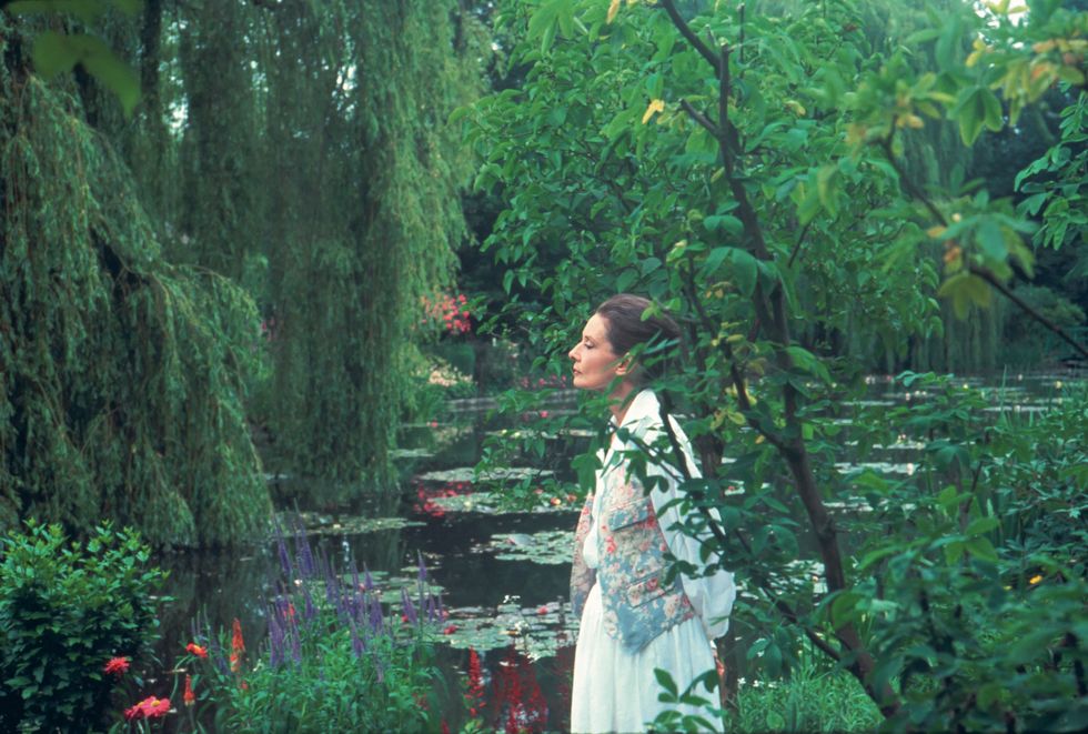 audrey in monet’s garden, giverny, for gardens of the world
