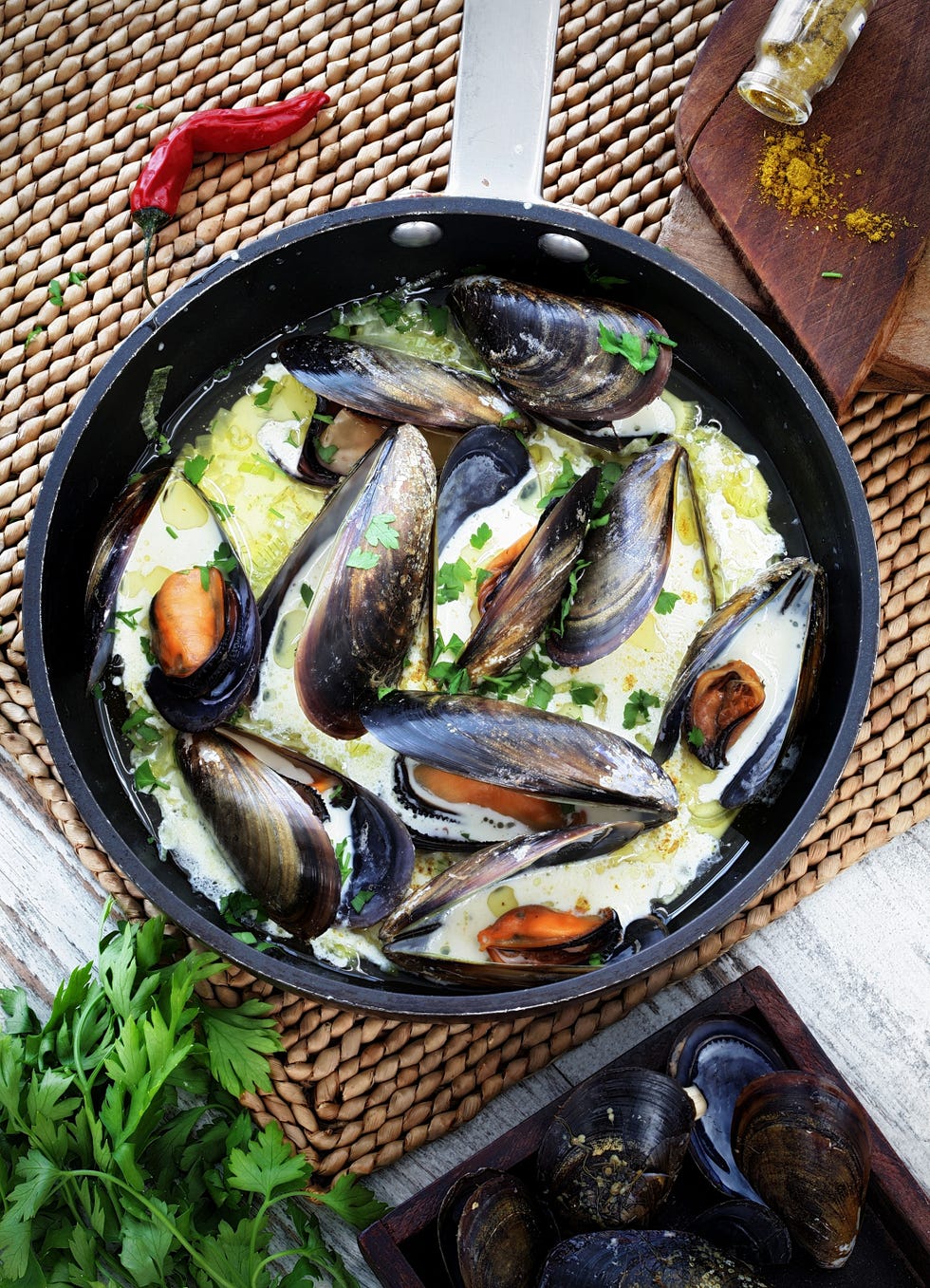 mejillones al curry