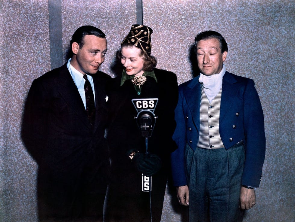 lucille ball on set   the phil baker show
