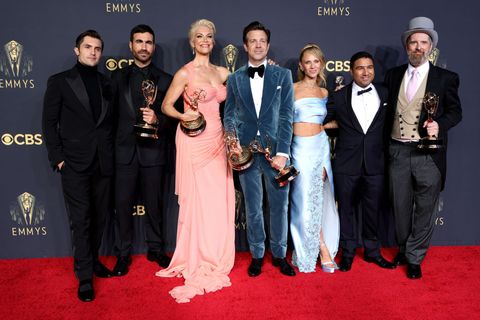 the cast of ﻿ted lasso ﻿at the 2021 emmys