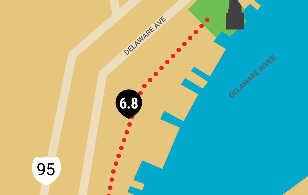 Philadelphia running map