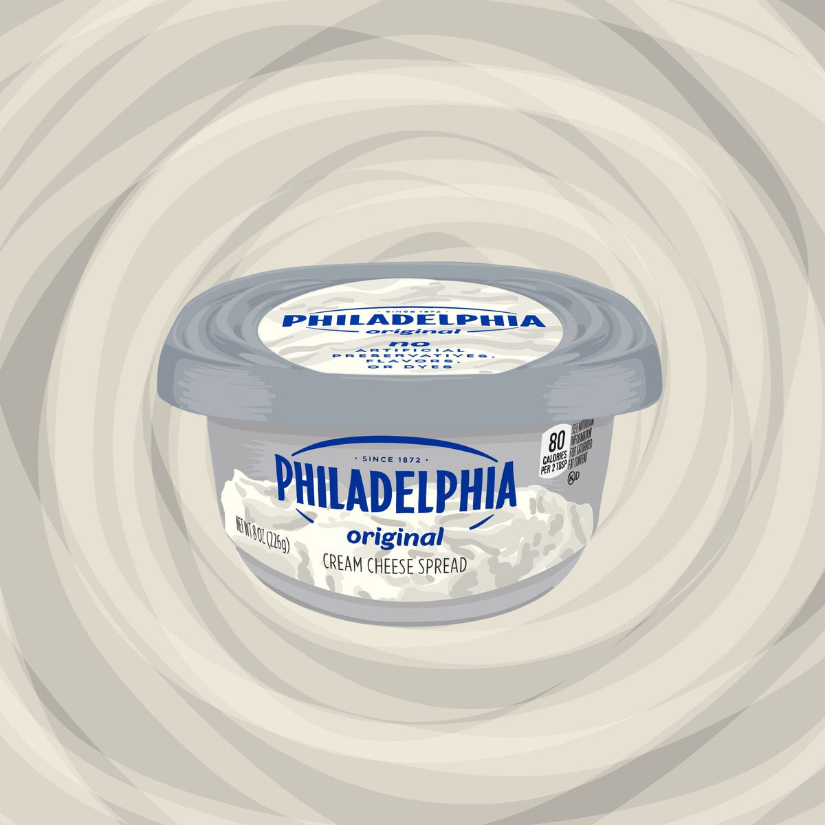 Philadelphia Original Cream Cheese Spread, Tub Original