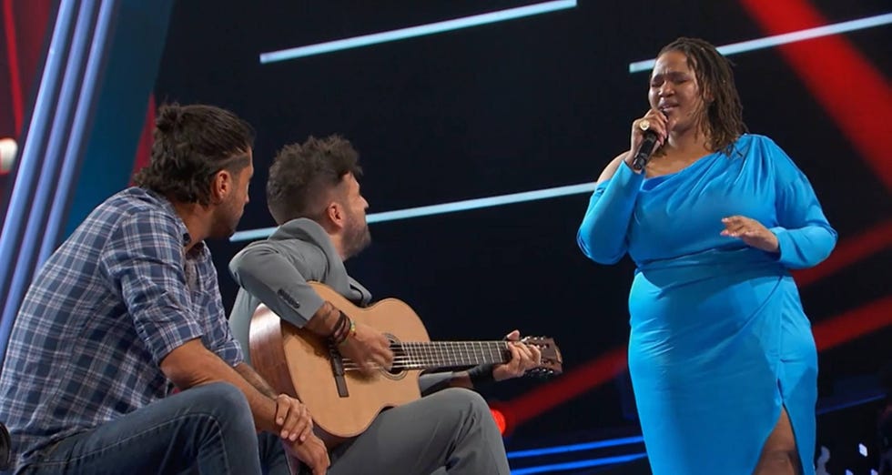 phindile y pablo lopez la voz