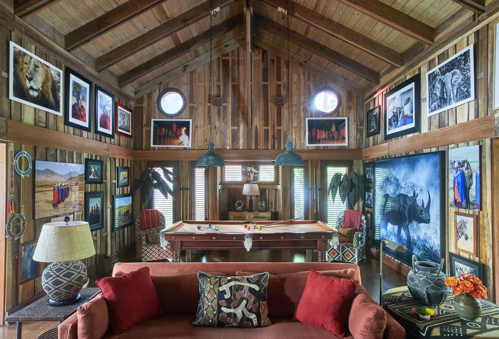 oscar de la renta's casa de campo in the dominican republic designed by philip vergeylen billiards room