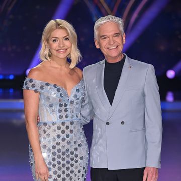 bovingdon, england january 11 holly willoughby and phillip schofield attend the dancing on ice series 15 photocall at itv studios on january 11, 2023 in bovingdon, england photo by karwai tangwireimage