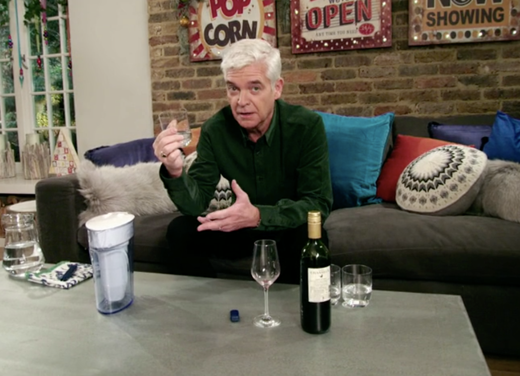 Phillip Schofield turned wine into water on How To Spend It Well at