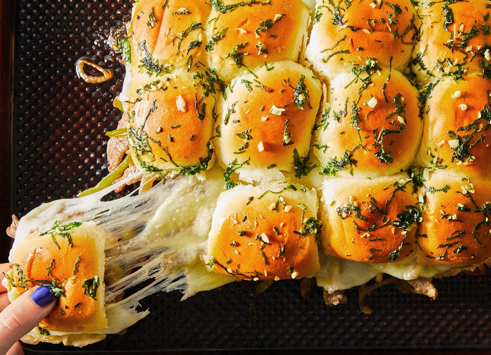 philly cheesesteak sliders