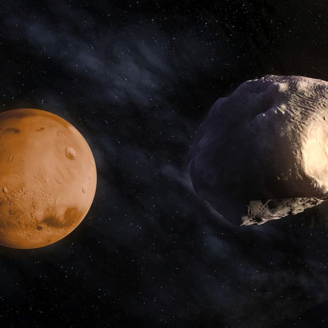 Phobos and Mars, artwork