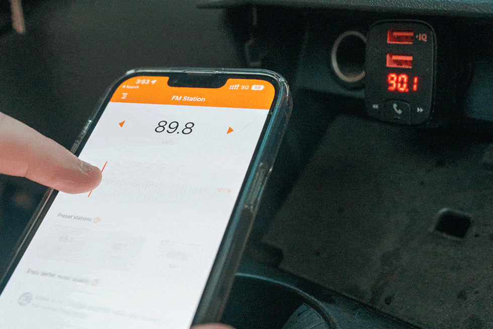 using a phone app with the roav smartcharge f2 bluetooth fm transmitter and car locator