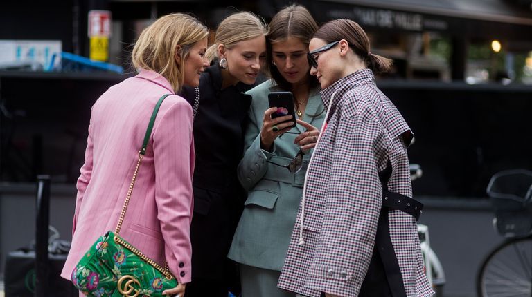 influencers on the phone