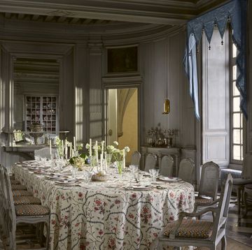 braquenié's new fabric for their 200th anniversary collection at chateau de louye