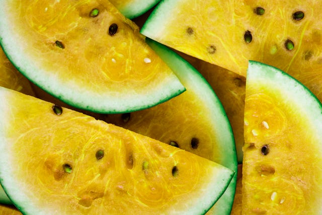 Melon, Watermelon, Fruit, Food, Cucumber, gourd, and melon family, Plant, Yellow, Citrullus, Produce, Muskmelon, 