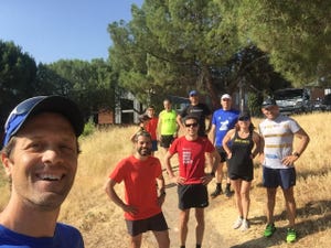 Entrenamientos del grupo Asisa para el maratón de Amsterdam