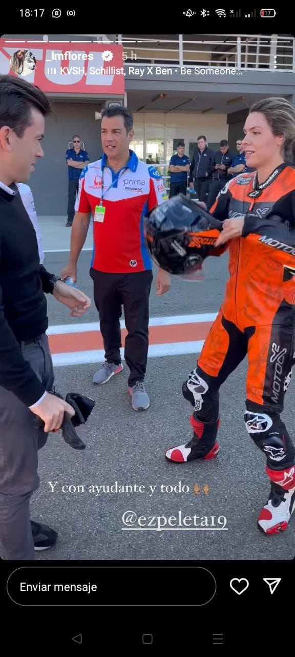 laura matamoros, piloto de moto gp