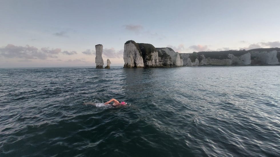 helen jenkins swimming in the sea