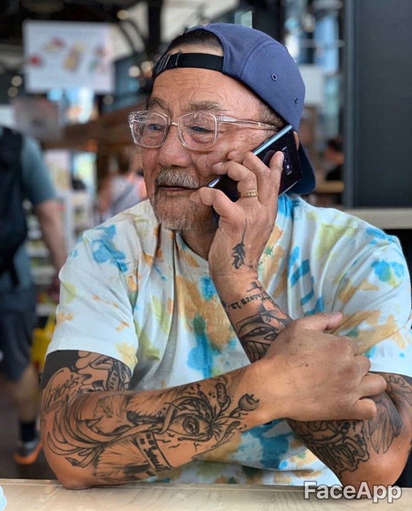 Tattoo, Tattoo artist, Human, Beard, Facial hair, Moustache, Flesh, Artist, 