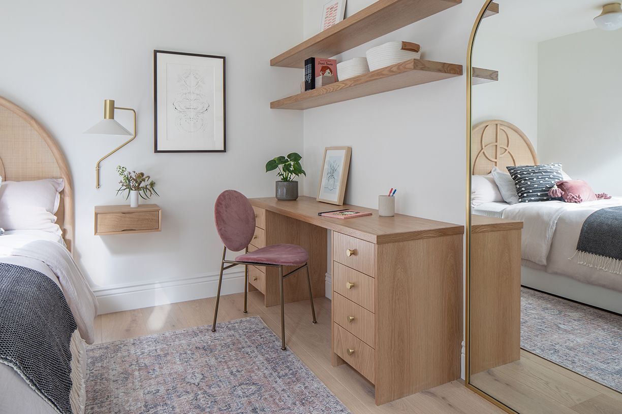 Bedroom desk ideas on sale for small spaces