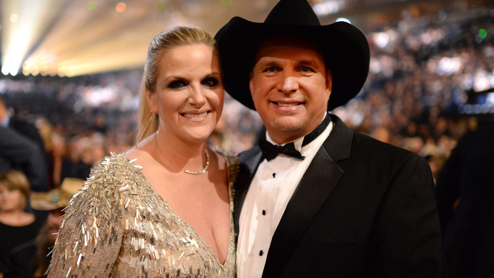 Josh Beckett and Holly Fisher attend CMT Artists of the Year at, WireImage