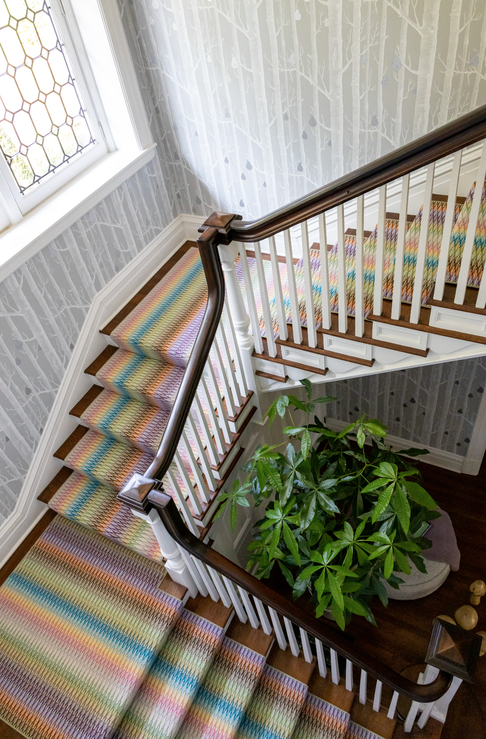 rainbow stair runner